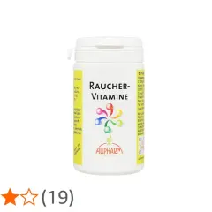 Raucher-Vitamine von Allpharm: Eine Kapsel für Raucher, die wichtige Vitamine wie C, Niacin und Folsäure enthält.