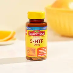 Nature Made 5-HTP 100mg Chewables in Orange Citrus. Die 5-HTP Wirkung unterstützt die Serotoninbildung für eine positive Stimmung.