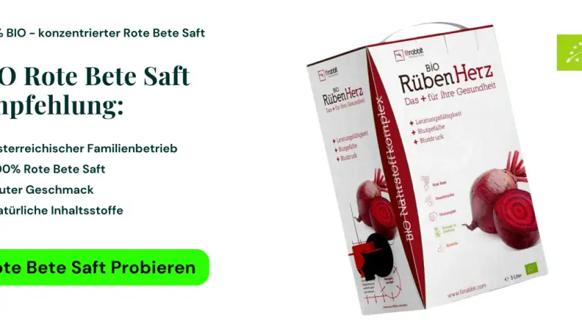 BIO Rote Bete Saft: Die positive rote beete wirkung für Leistung, Blutgefäße und Blutdruck. Konzentriert, aus Österreich.