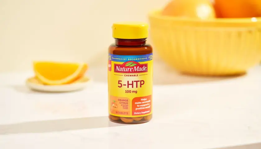 Nature Made 5-HTP 100mg Chewables in Orange Citrus. Die 5-HTP Wirkung unterstützt die Serotoninbildung für eine positive Stimmung.