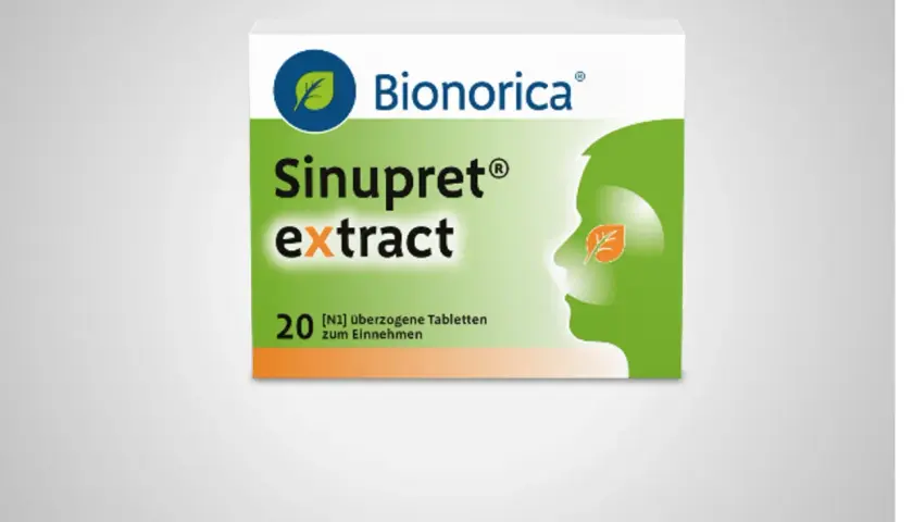 Bionorica Sinupret extract: was hilft gegen Schnupfen. 20 überzogene Tabletten zum Einnehmen.