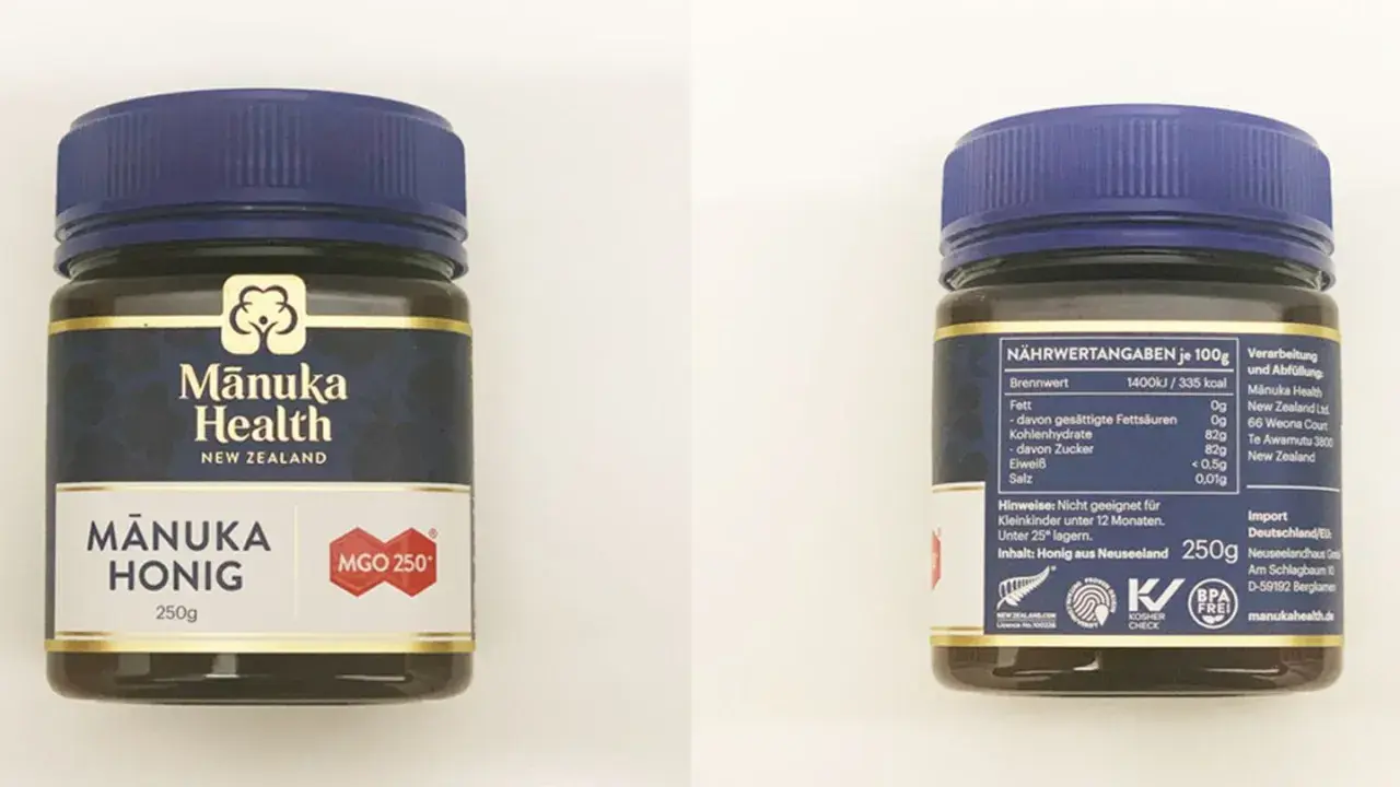 Manuka Health Honig MGO 250+ aus Neuseeland. Die manuka honig wirkung wird durch den MGO-Gehalt bestimmt. 250g Glas.