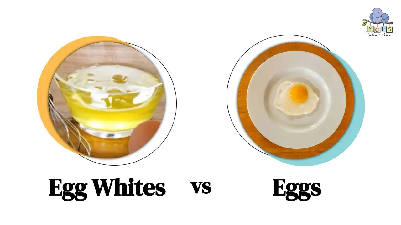 Eiwei&szlig; vs. ganzes Ei: Welcher protein ei ist besser? Links Eiwei&szlig; in Sch&uuml;ssel, rechts Spiegelei.
